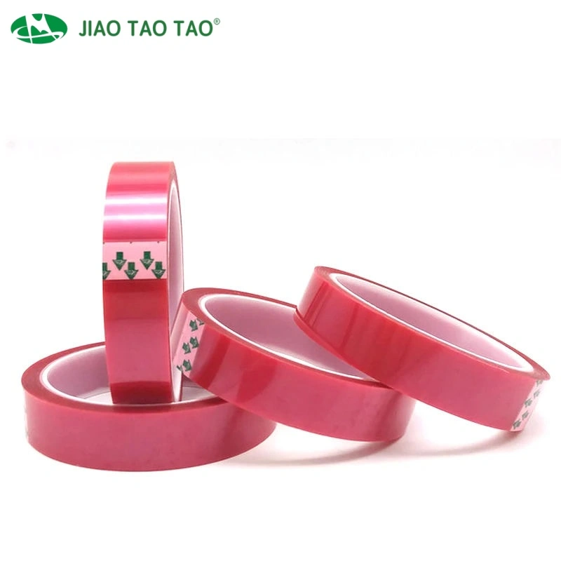 Pink PET silicone adhesive tape offers high temperature resistance, insulation, and residue-free removal for electronics masking, powder coating, and splicing. OEM converting supported.